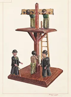 Edward L Loper Prints: Whipping Post, 1935 / 1942. Creator: Edward L Loper