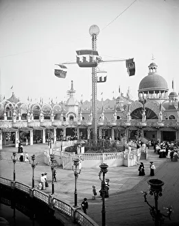 Luna Park Prints: Whirl of the Whirl, Luna Park, Coney Island, N.Y. c1905. Creator: Unknown