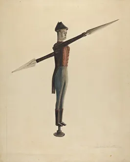 Isabelle De Strange Prints: Whirligig, c. 1937. Creator: Isabelle De Strange