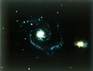 Constellation Gallery: Whirlpool Galaxy in Canes Venatici. Creator: NASA