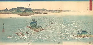 Hiroshige Prints: The Whirlpools of Awa, 1857. 1857. Creator: Ando Hiroshige