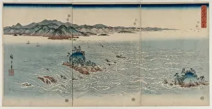 The Whirlpools of Awa, 1857. Creator: Utagawa Hiroshige (Japanese, 1797-1858)