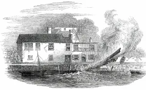 Cyclone Prints: Whirlwind at Exeter, 1850. Creator: Unknown
