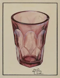 Glasswork Prints: Whiskey Glass, 1937. Creator: Ralph Atkinson