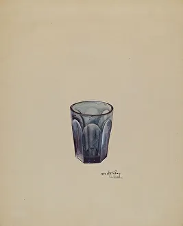 Glasswork Prints: Whiskey Glass, 1937. Creator: Ralph Atkinson