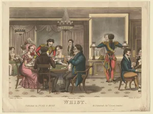 Gambler Prints: Whist, 1825. Artist: Pyne, William Henry (1769-1843)