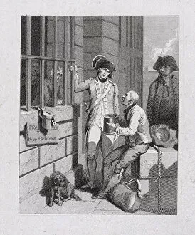 Isaac Robert Cruikshank Collection: A whistling shop : Tom & Jerry visiting Logic, on board the Fleet, Fleet Prison
