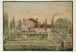 Chimneys Prints: Whitby Hall, c1840s. Creator: Martha Gray Thomas