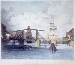 Whitby harbour, Yorkshire, at the mouth of the river Esk, c1833 Whitby harbour, Yorkshire, at the mouth of the river Esk, c1833