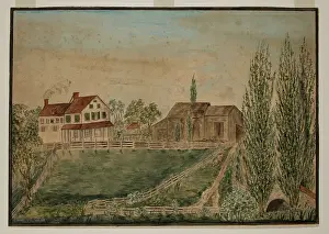 Chimneys Prints: Whitby Manor, c1840s. Creator: Martha Gray Thomas