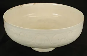 Scrollwork Prints: White bowl, Iran, 12th century. Creator: Unknown