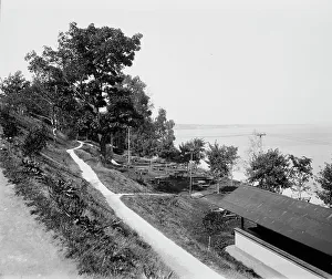 White Fish [sic] Bay from terrace, between 1880 and 1899. Creator: Unknown