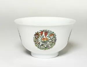 White-Glazed Bowl with Later Added Enamels, Qing dynasty, late Kangxi period