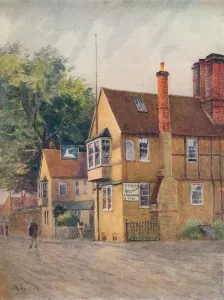 The White Hart, Godstone, 1913, (1914). Artist: James S Ogilvy The White Hart, Godstone, 1913, (1914). Artist: James S Ogilvy