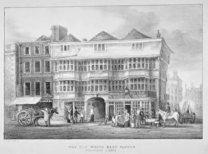Bishopsgate Prints: The White Hart Inn, Bishopsgate, City of London, 1825