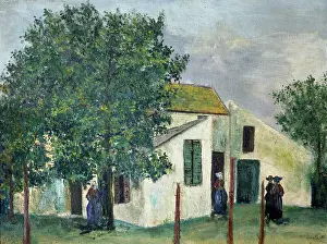 Utrillo Prints: A White House, 1911-1912. Creator: Maurice Utrillo