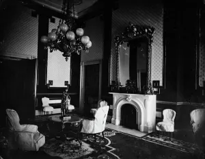 Light Fitting Prints: White House interior, Old Green Room (1st interior photo?) Presidents study