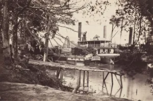 Osullivan Prints: White House Landing, Pamunkey River, 1864. Creators: Tim O Sullivan, Mathew Brady