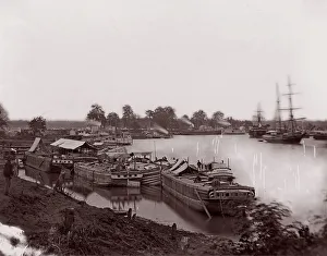 White House Landing, Pamunkey River, 1861-65. Creator: Tim O Sullivan
