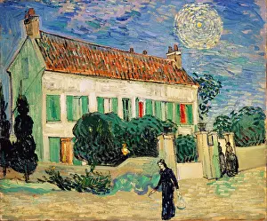 Walls Prints: White House at Night, 1890. Creator: Vincent van Gogh
