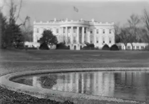 Ornamental Pond Prints: White House, Washington, D.C. 1913 Nov. Creator: Arnold Genthe