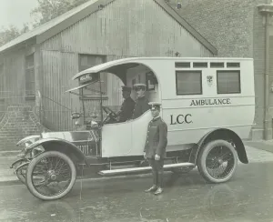 Holborn Prints: White London County Council ambulance (number 11), 1920