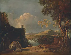 Richard Wilson Prints: The White Monk - IV (Italian Landscape, with White Monk), c1752. Artist: Richard Wilson