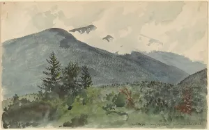 White Mountains from Fernald's Hill, 1860. Creator: Charles de Wolf Brownell