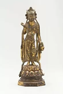 Copper Alloy Collection: White-Robed Guanyin (Avalokiteshvara) in 'Thrice-Bent'Pose