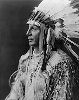 Arikara Prints: White Shield-Arikara, c1908. Creator: Edward Sheriff Curtis