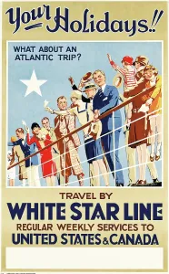 Mills Prints: White Star Line - Your Holidays!, c1927. Creator: Mills, Reginald (1896-1950)
