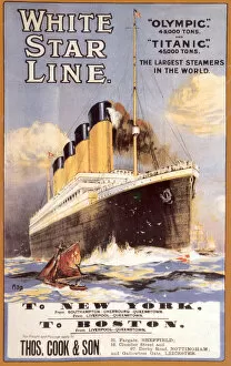 White Star Line. Titanic & Olympic, c. 1911. Artist: Anonymous
