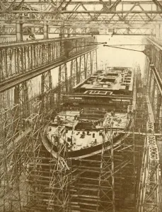 The White Star Liner Doric Under Construction, c1930. Creator: Unknown