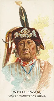 Corsair Prints: White Swan, Lower Yanktonas Sioux, from the American Indian Chiefs series (N2