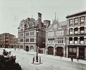 Commercial Road Gallery: Whitechapel Fire Station, Commercial Road, Stepney, London, 1902