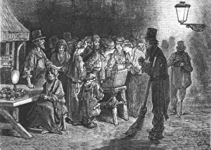 Blanchard Jerrold Prints: Whitechapel Refreshments, 1872. Creator: Gustave Doré
