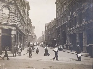 Whitecross Street Prints: Whitecross Street from Fore Street, London, c1920