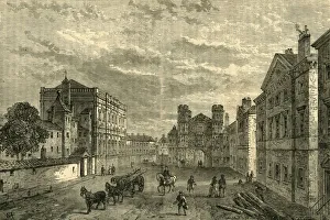 Banqueting House Prints: Whitehall, Looking Towards the Holbein Gateway, (1881). Creator: Unknown