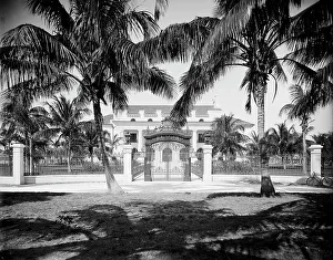 Henry M Flagler Prints: Whitehall, the residence of Mr. Flagler, Palm Beach, Fla. 1902. Creator: Unknown