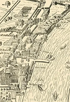 'Whitehall and Westminster. (From Aggas' Map)', (1881). Creator: Unknown 'Whitehall and Westminster. (From Aggas' Map)', (1881). Creator: Unknown