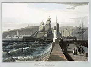 Ships Gallery: Whitehaven, Cumberland, 1814-1825. Artist: William Daniell