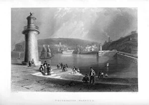 Whitehaven Harbour, Cumbria, 1886.Artist: JC Armytage