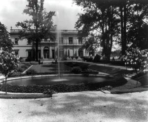 Whitemarsh Hall, Edward Townsend Stotesbury house, Wyndmoor, Pennsylvania, 1922 or 1923. Creator: Frances Benjamin Johnston. Whitemarsh Hall, Edward Townsend Stotesbury house, Wyndmoor, Pennsylvania, 1922 or 1923