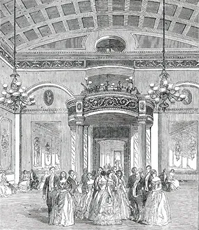 The Whittington Club - New Decoration of the Ball-Room, 1850. Creator: Unknown