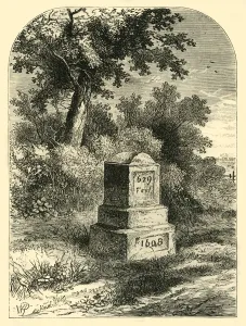 Dick Prints: Whittingtons Stone in 1820, (c1876). Creator: Unknown