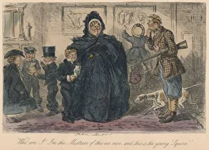 Bradbury And Evans Gallery: Who am I! I m the Mistress of this ere ouse, and this is the young Squire!, 1865. Artist: John Leech