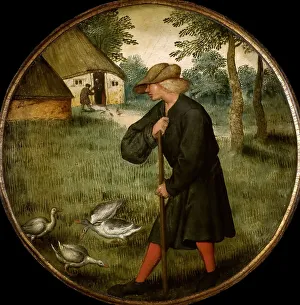 Who Knows why Geese Walk Barefoot?, End of 16th cen. Creator: Brueghel, Pieter, the Younger (1564-1638)