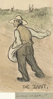 Seed Prints: He who sows, shall reap, 1875-1900. Creator: Jan de Waardt
