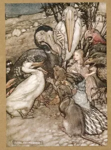 But who has won? from Alices Adventures in Wonderland, by Lewis Carroll, pub. 1907 But who has won? from Alices Adventures in Wonderland, by Lewis Carroll, pub. 1907