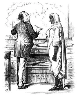 Benjamin Disraeli Collection: Whos to Pay?, 1878.Artist: Swain